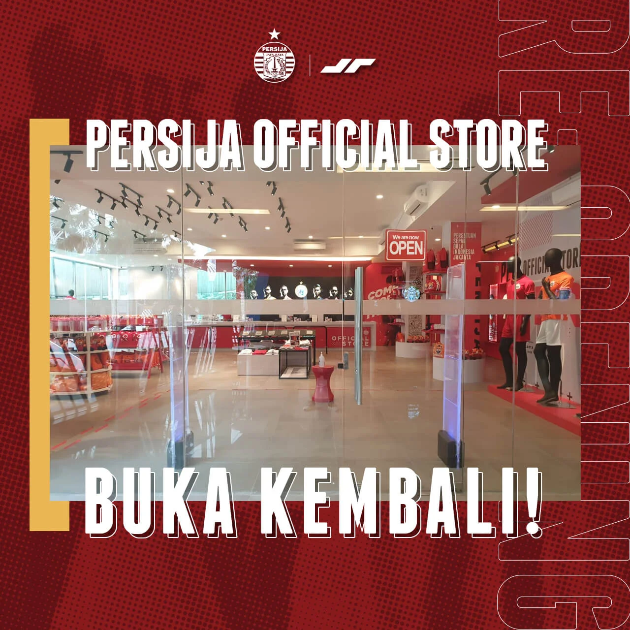 PERSIJA STORE KEMBALI DIBUKA DENGAN PROSEDUR KESEHATAN