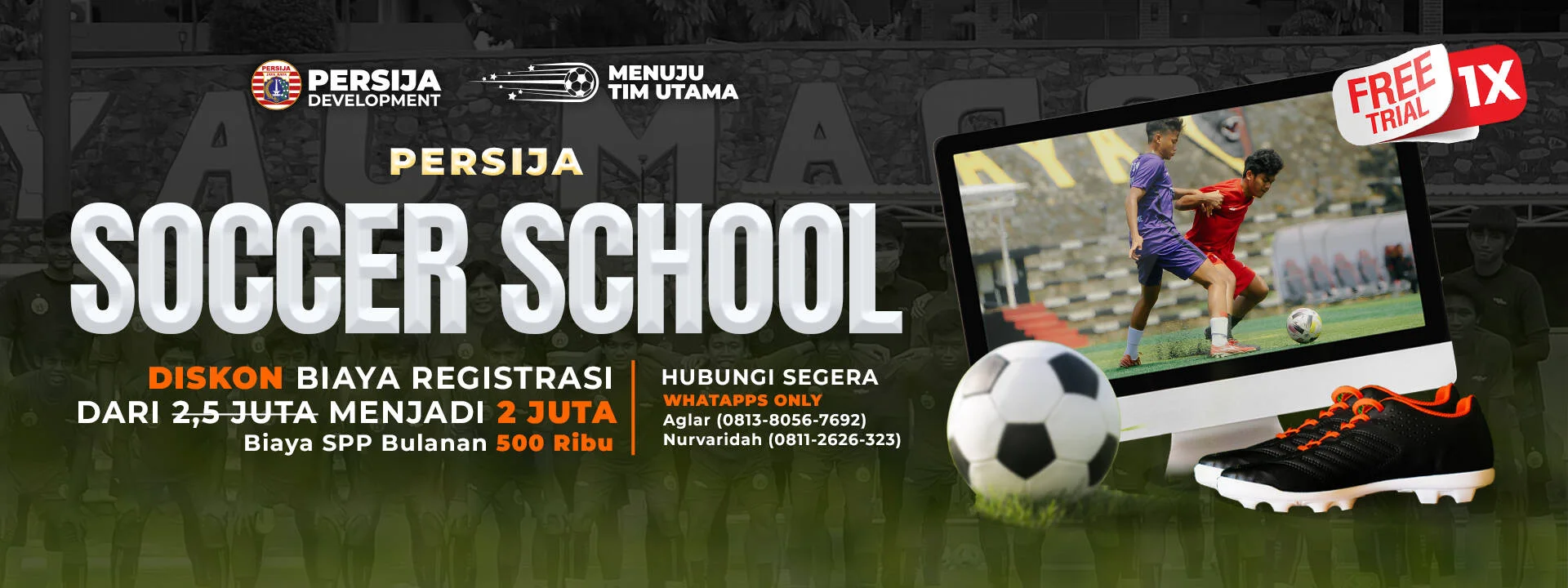 PERSIJA SOCCER SCHOOL BUKA CABANG KEDUA DI LAPANGAN KINGKONG CIJANTUNG