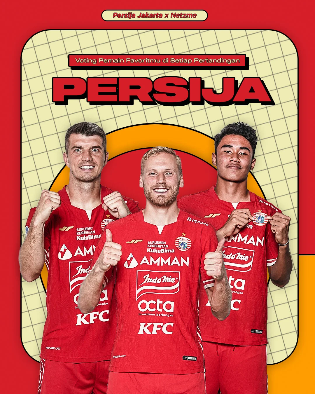 PILIH PEMAIN FAVORIT VIA SHOUT AND VOTE PERSIJA